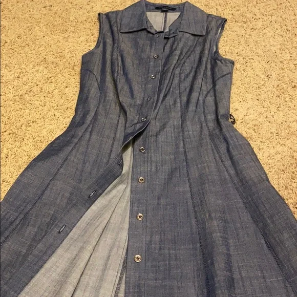 Tommy Hilfiger 2 denim shirt dress button down - Picture 2 of 9